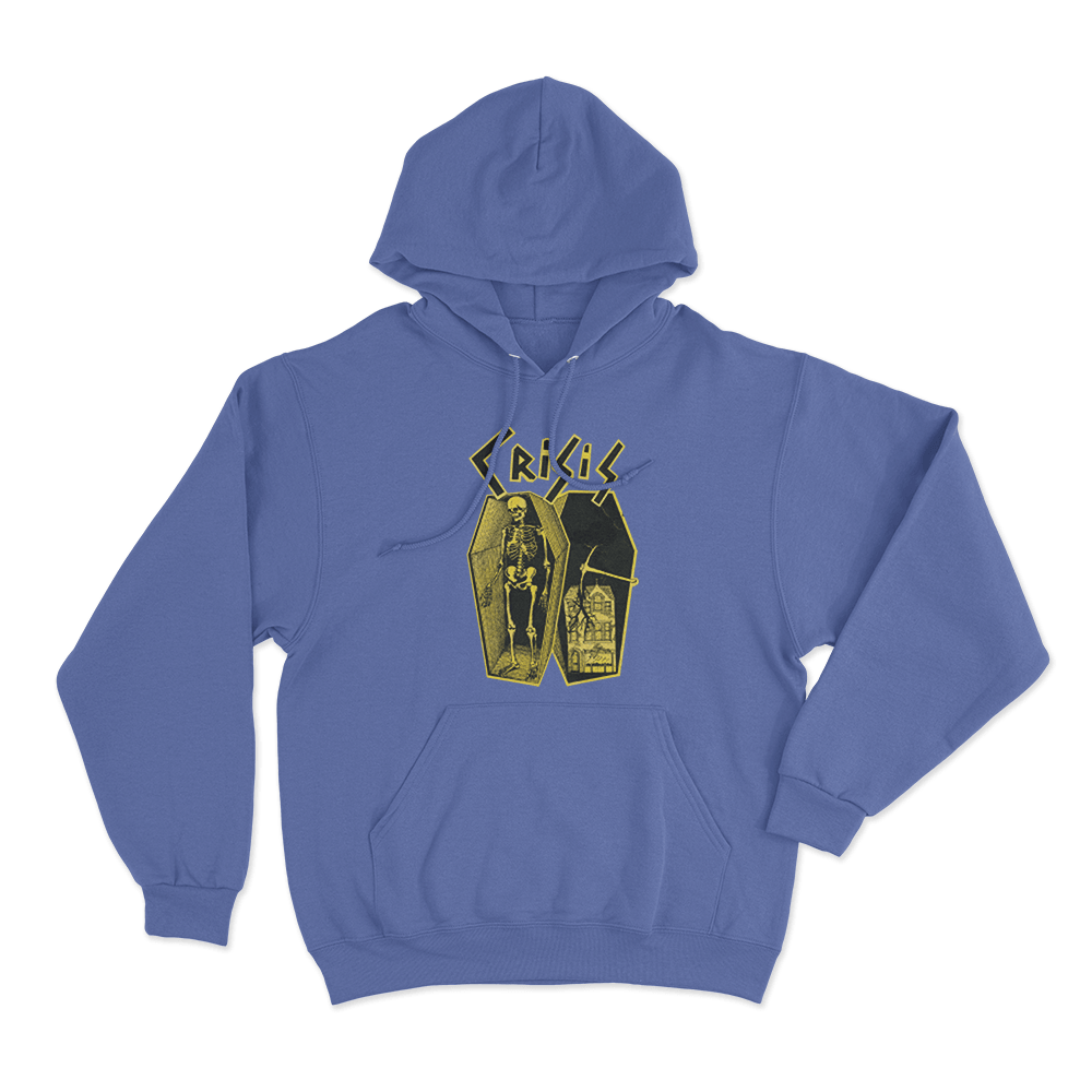 Crisis Unisex Hoodie Blue Crisis Unisex Hoodie Blue