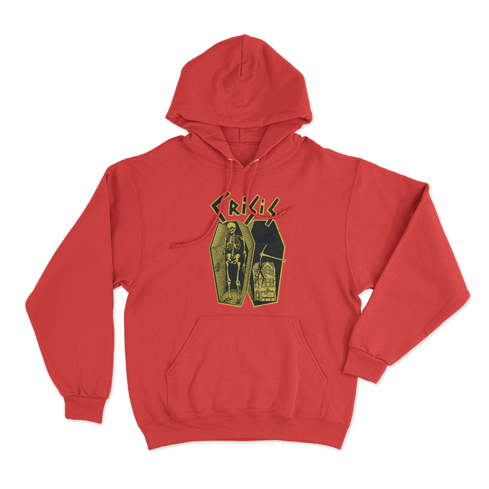Crisis Unisex Hoodie Red Crisis Unisex Hoodie Red