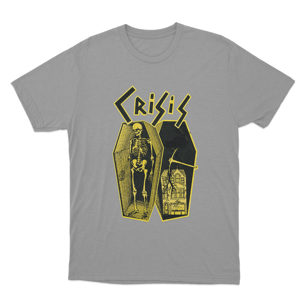 Crisis Unisex T Shirt Grey Crisis Unisex T Shirt Grey