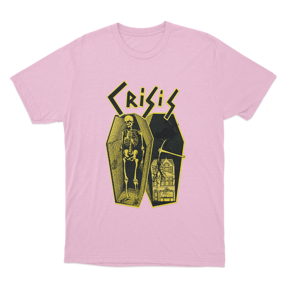 Crisis Unisex T Shirt Pink Crisis Unisex T Shirt Pink