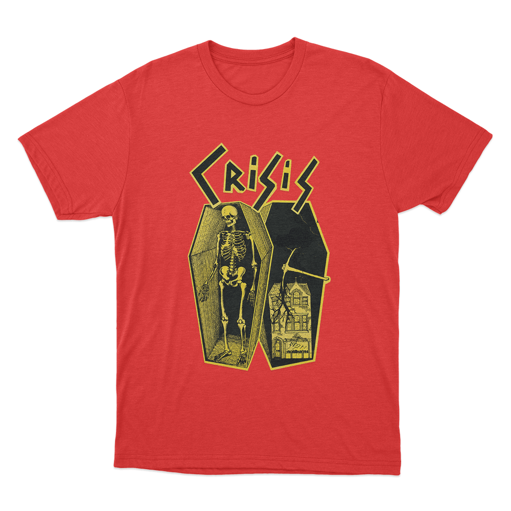 Crisis Unisex T Shirt Red Crisis Unisex T Shirt Red