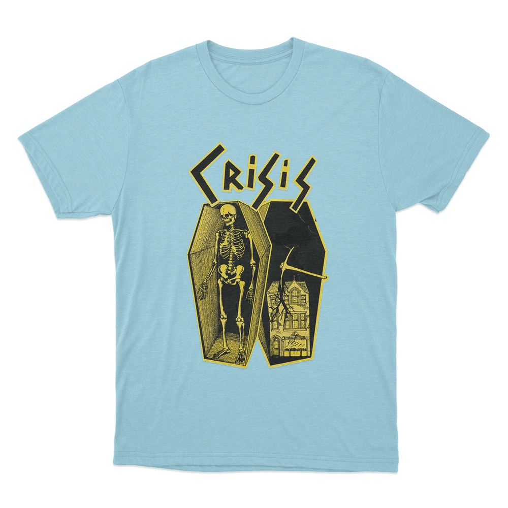 Crisis Unisex T Shirt Sky Blue Crisis Unisex T Shirt Sky Blue