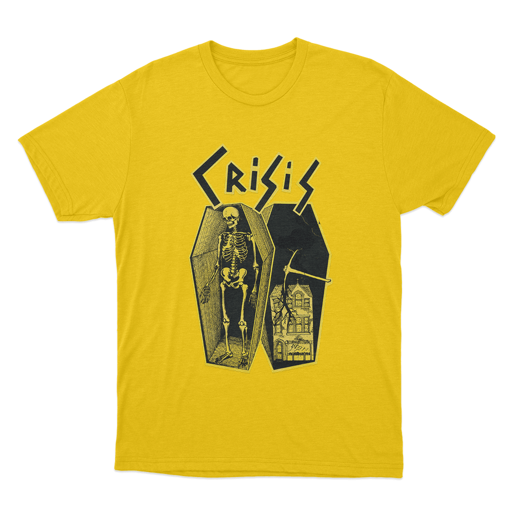 Crisis Unisex T Shirt Yellow Crisis Unisex T Shirt Yellow