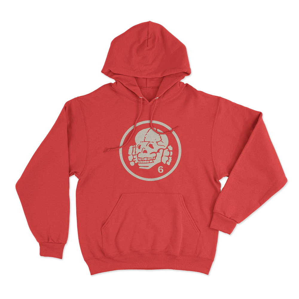 Totenkopf6 Unisex Hoodie Red Totenkopf6 Unisex Hoodie Red