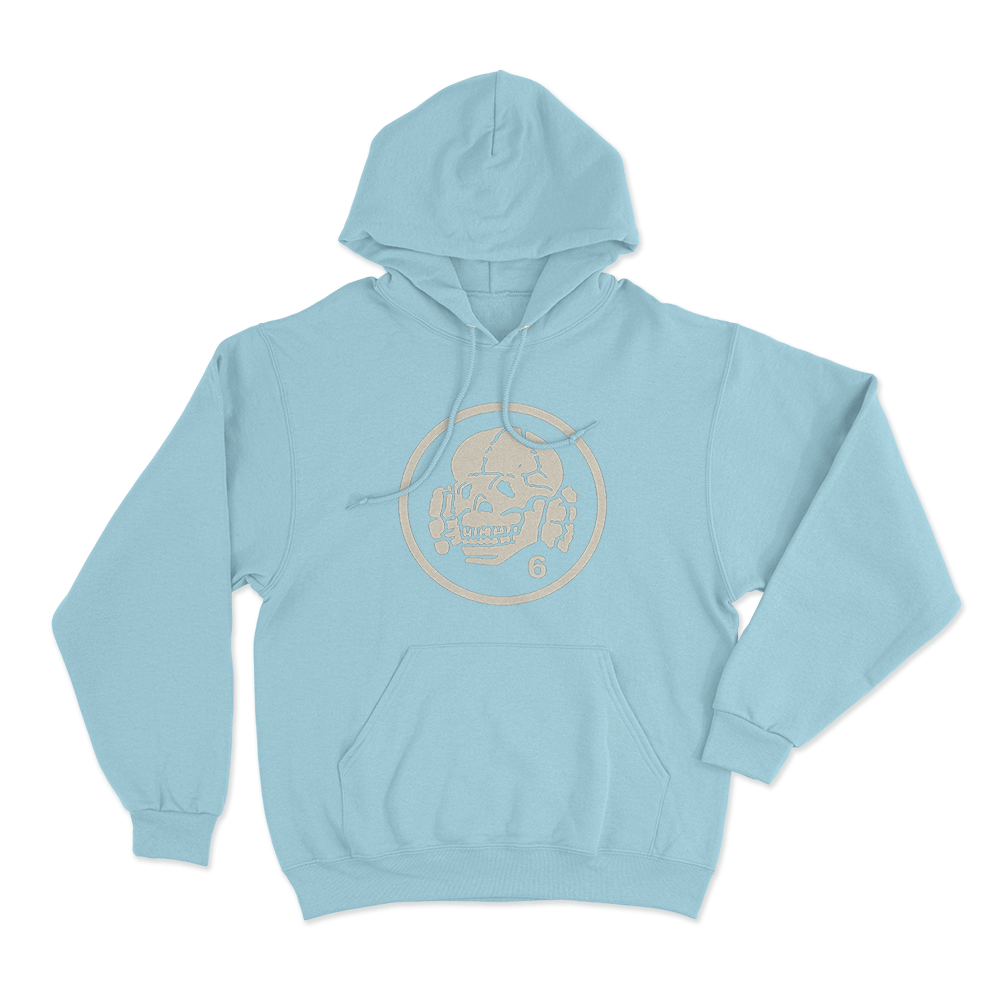 Totenkopf6 Unisex Hoodie Sky Blue Totenkopf6 Unisex Hoodie Sky Blue